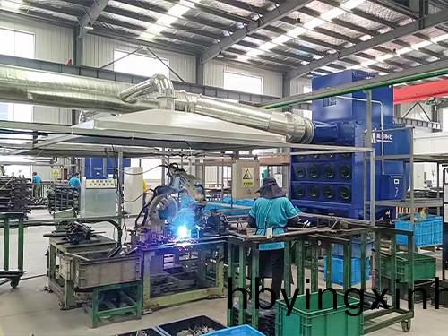 机器人焊接工位烟尘净化除尘器服务案例